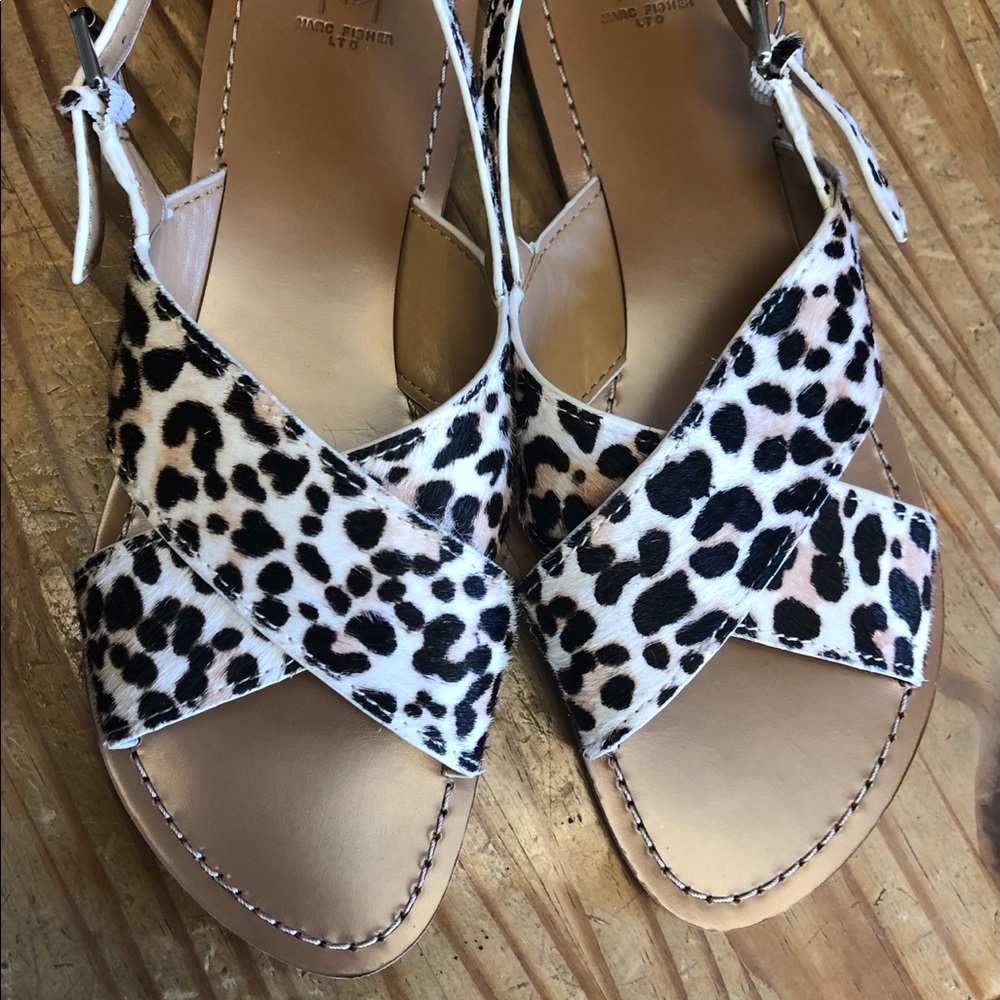 Marc Fisher Ritely White Cheetah print